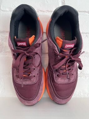 Camper Woman’s Burgundy & Orange Casual Sneakers